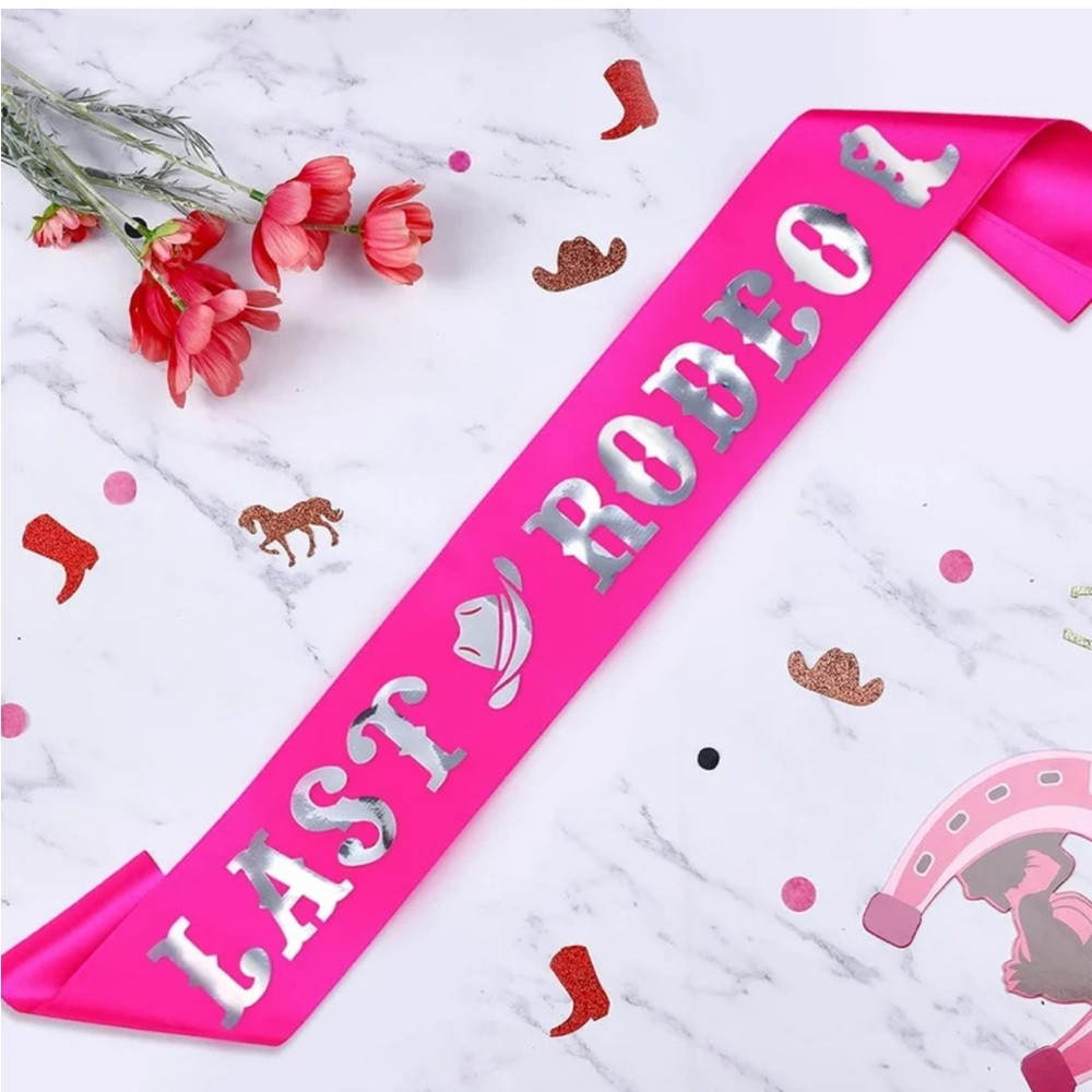 🍿🎥3DAYSALE🎬🥨Last Rodeo Bachelorette Sash